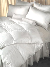 50% Duck Down and 100% Cotton King Size Duvet + 2 Feather Pillows