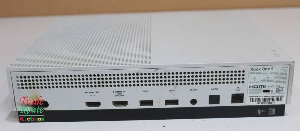 Microsoft Xbox One S 1To Console Blanche Model 1681 Testé Manette