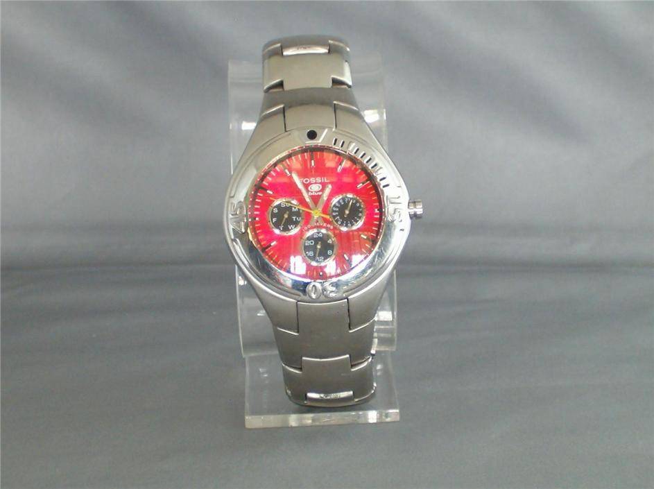 Fossil Blue Watch Red Face Sale, 58 