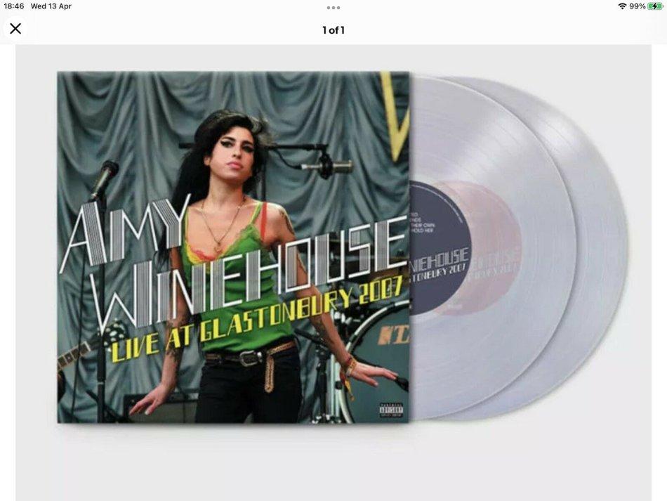 Amy Winehouse Live At Glastonbury 2007 / 2 Lp Vinyl