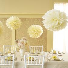 pom decor, hanging poms, wedding decor, party decor, tissue paper