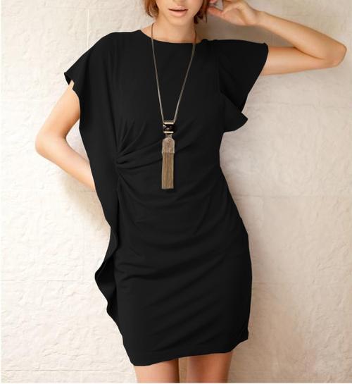 Summer Mini Dress in Black