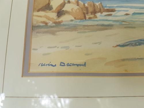 Paintings - Nerine Desmond (1908-1993) . HOUT BAY. Original Watercolour ...