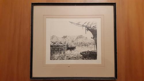 Limited Editioned Prints - Tinus De Jongh Etching. Cape Town Docks 1924 ...