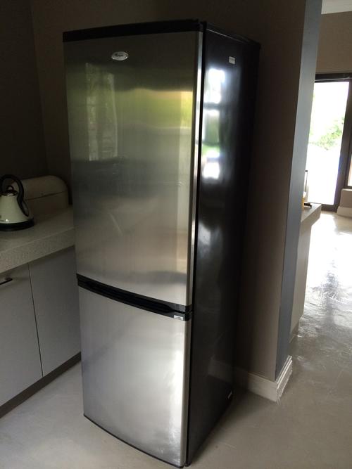Whirlpool stainless steel fridge & freezer combo