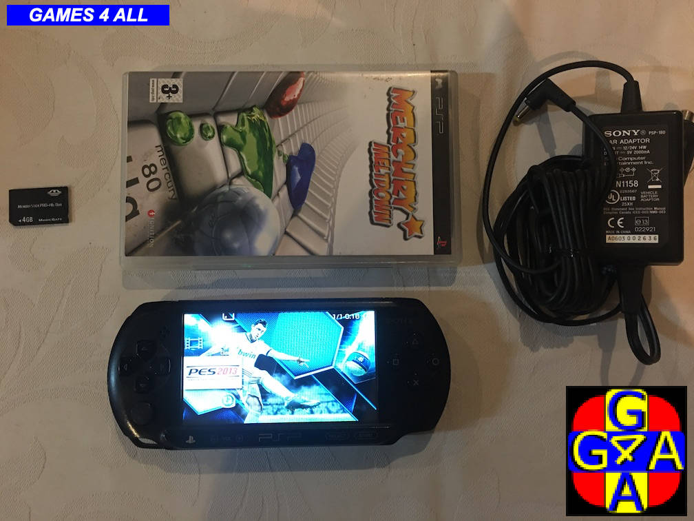 PlayStation PSP E1004 2 GAMES 4GB CARD CAR CHARGER for sale in Pretoria / Tshwane (ID