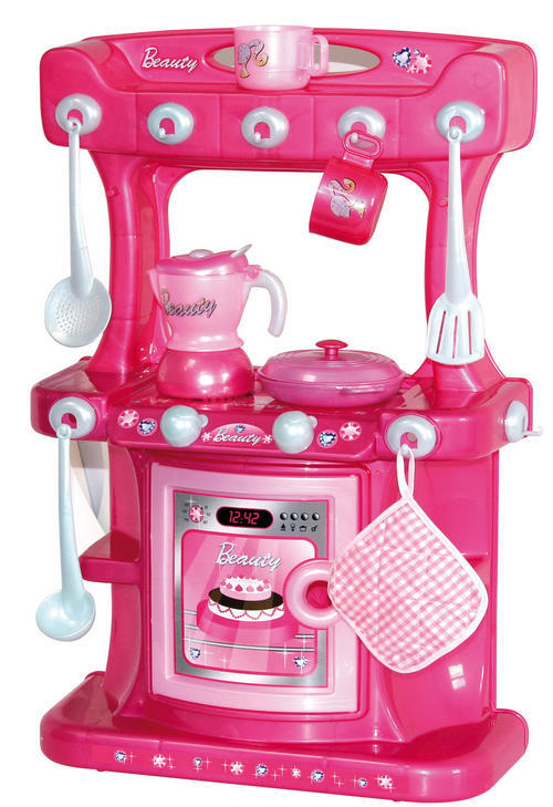 Kitchen & Housework - PINK ! Free standing kitchen playset - Great gift to any little girl was