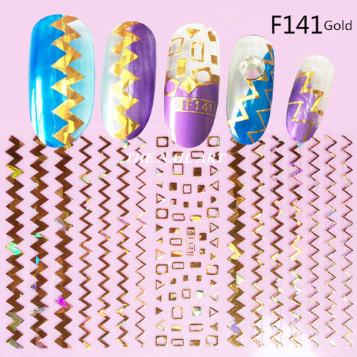 Nails The Nail Art Symphony line stickers F141 Gold was sold for