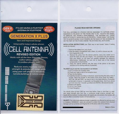 Cell Phone Antenna Booster - Generation X Plus - RE