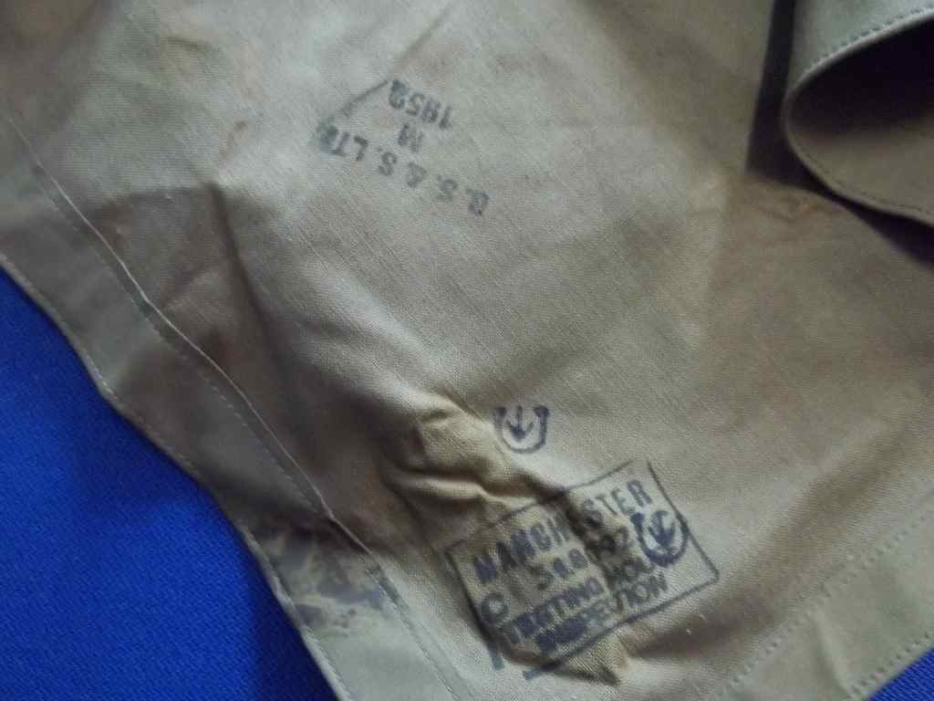 Military Poncho Style Raincoat - GS & S Ltd, Size M, 1952 (Manchester Testing House Inspection)