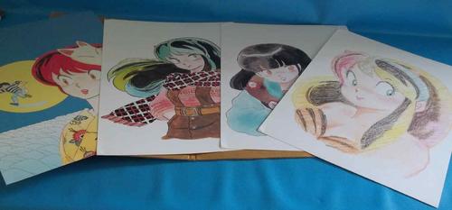 Shonen Sunday Illustration Series - Urusei Yatsura - Box Set (12 Anime Illustrations 36cm/26cm)