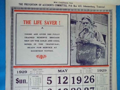 1929 The Prevention Of Accidents Committee Calendar, Illustrated With Slogans & Photos - 43cm/28cm