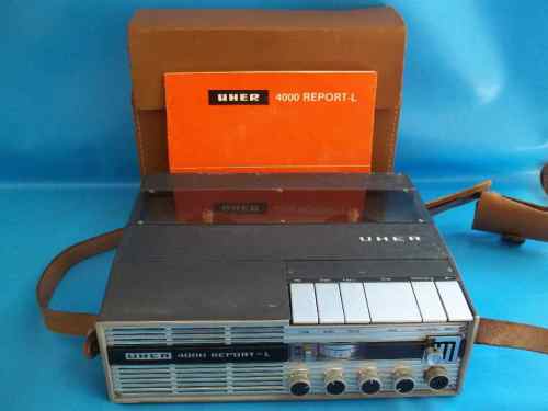 Vintage UHER 4000 Report-L Tape Recorder + Carry Case & Manual