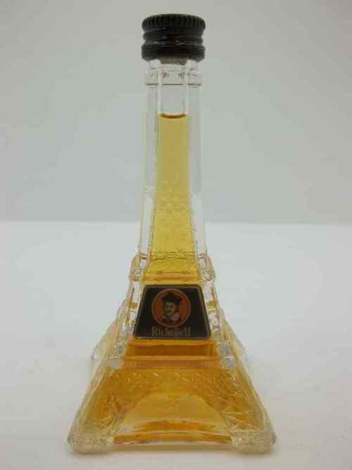 Miniature Eiffel Tower Decorative Richelieu Bottle, Unopened With Contents - Height 13cm