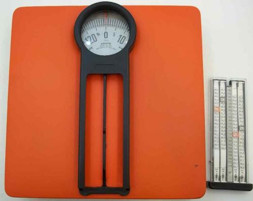 Krups, Made In Ireland Bathroom Scale With Removable & Adjustable Ideal Height/Weight Measurements