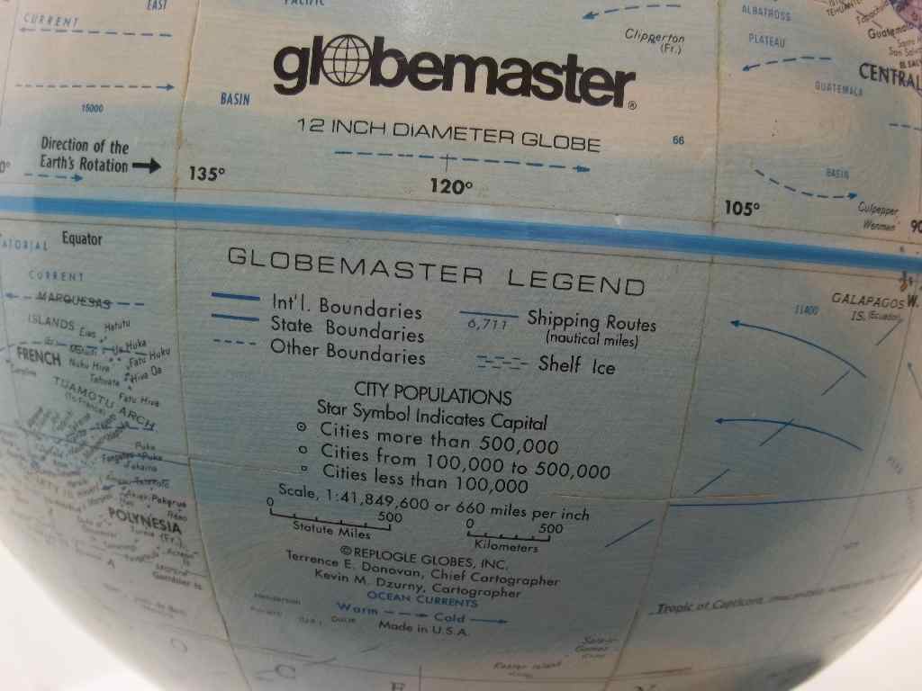 Large Globemaster "Celebrating The New Millenium, 2000" Globe - Height 38cm, Circumference 94cm