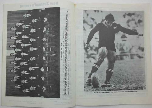 Springboks vs All Blacks, Free State Stadium, 14 August 1976 Program
