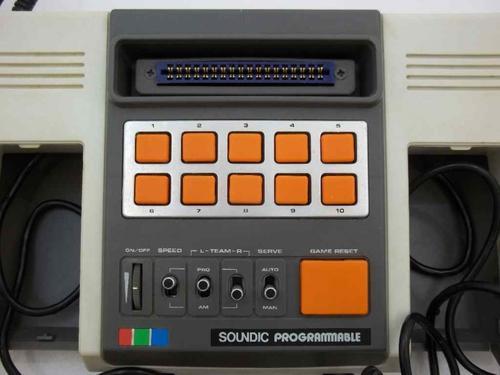 Soundic Programmable Game Console + 2X Game Cartridges (Supersportif PC-501, Motorcycle PC-502)