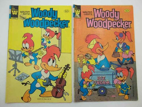 2X Woody Woodpecker No 201, 1983 & No 196, 1981 - Western Publishing Company
