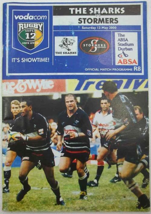Vodacom Rugby Super 12 Official Match Programme: Sharks v Stormers - 13 May 2000