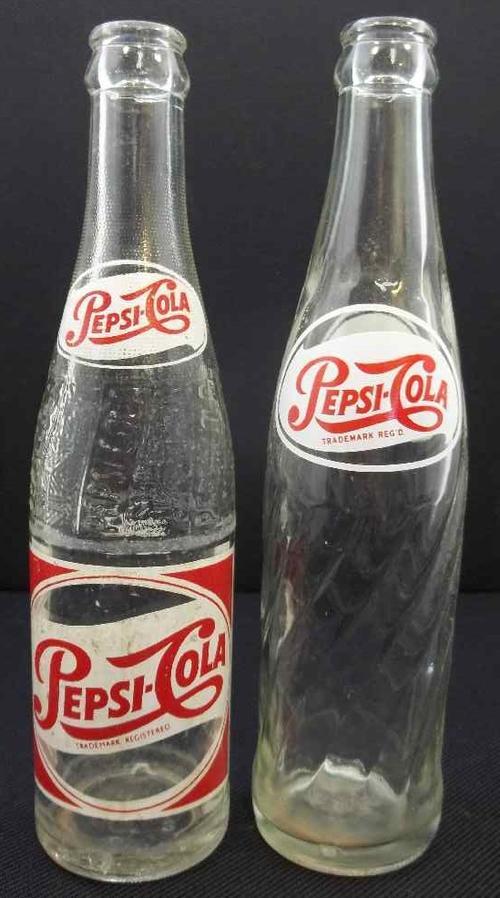 Bottles - 2 X Vintage 1950's 8 oz Pepsi-Cola Bottles was sold for R55 ...