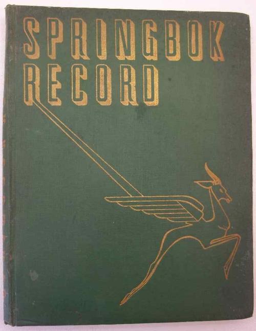Springbok Record - Harry Klein, 1946 - South African Legion Of The British Empire Service League