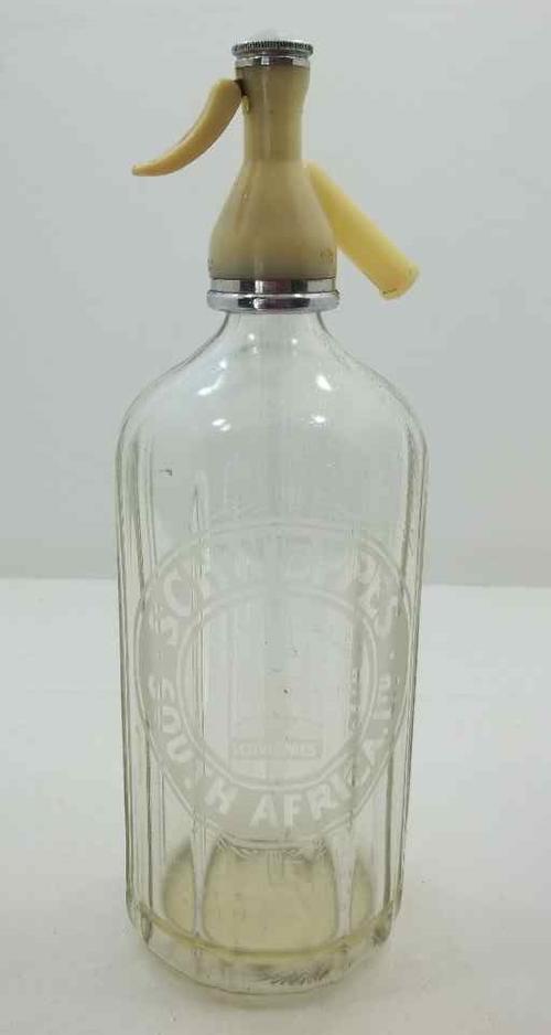 Bottles - Vintage Faceted Schweppes South Africa, Carbonated Seltzer ...