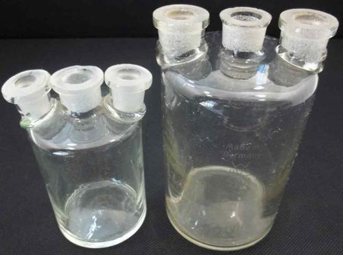 Very Rare Antique Glass Woulfe's Chemistry Bottles, c19th Century, Made In Germany & Czechoslovakia