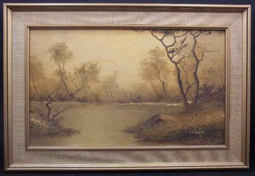 Beautiful Framed Original Oil Painting, Signed "Lente" - 47cm/32cm