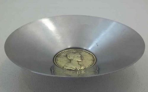 Maria Anna Avgvsta Ferdinandi Coin/Medal Stainless Steel Trinket Bowl - 13,5cm/3cm