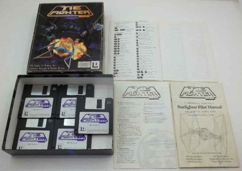 Vintage IBM PC 3.5 Game: Star Wars Tie Fighters, Boxed + Instructions