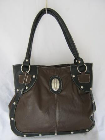 black and brown shoulder bag