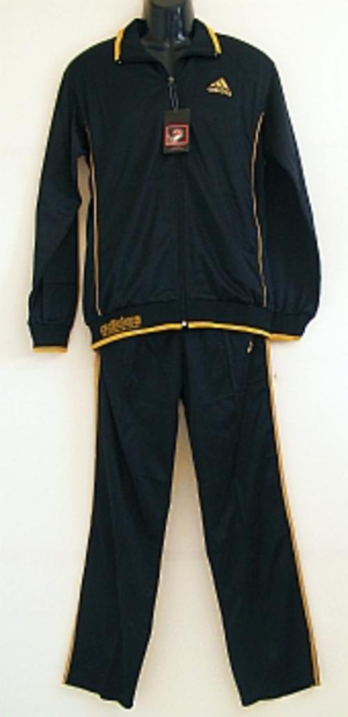 Active Wear - BLACK WITH GOLD TRIM ADIDAS TRACKSUIT 2piece - SIZE: XL ...