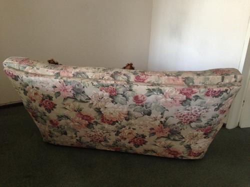 Vintage 3 seater floral couch