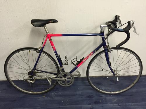 Vintage Alpina Racing Bicycle - Blue / Pink