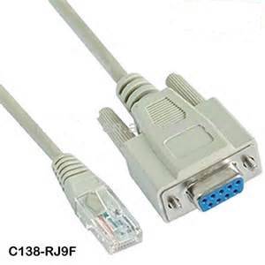 Interface Cards & Controllers - RJ45 Male DB9 Serial Female Cable 18cm ...