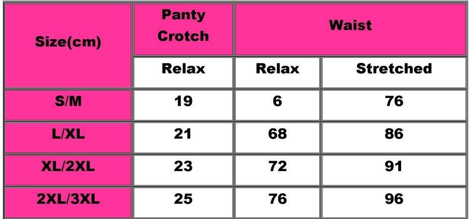 Panties size. Panties size