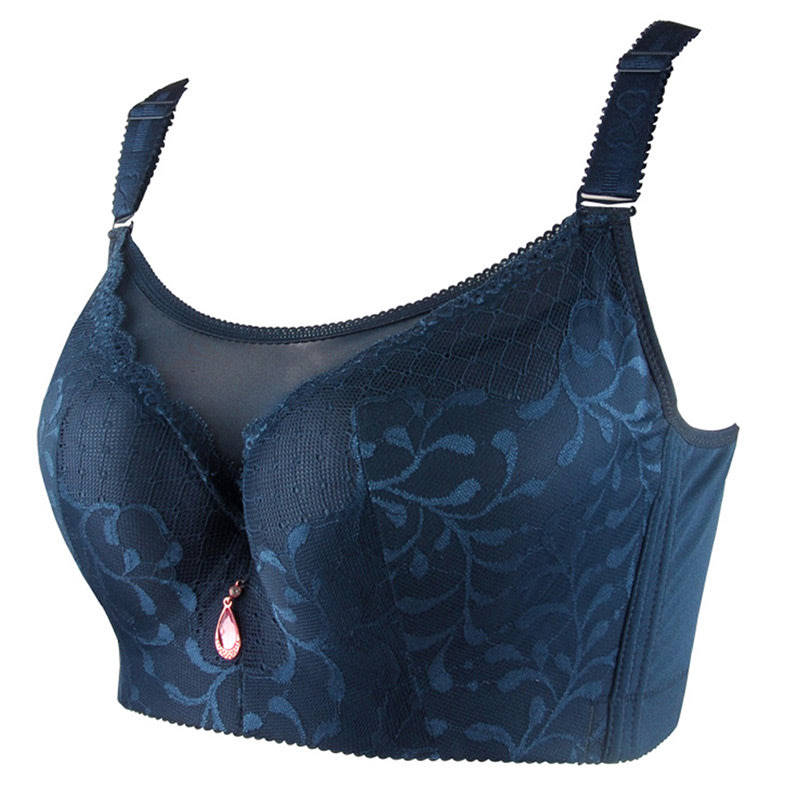 Bras & Bra Sets Plus Size Lace Bras For Women Dark Blue was listed