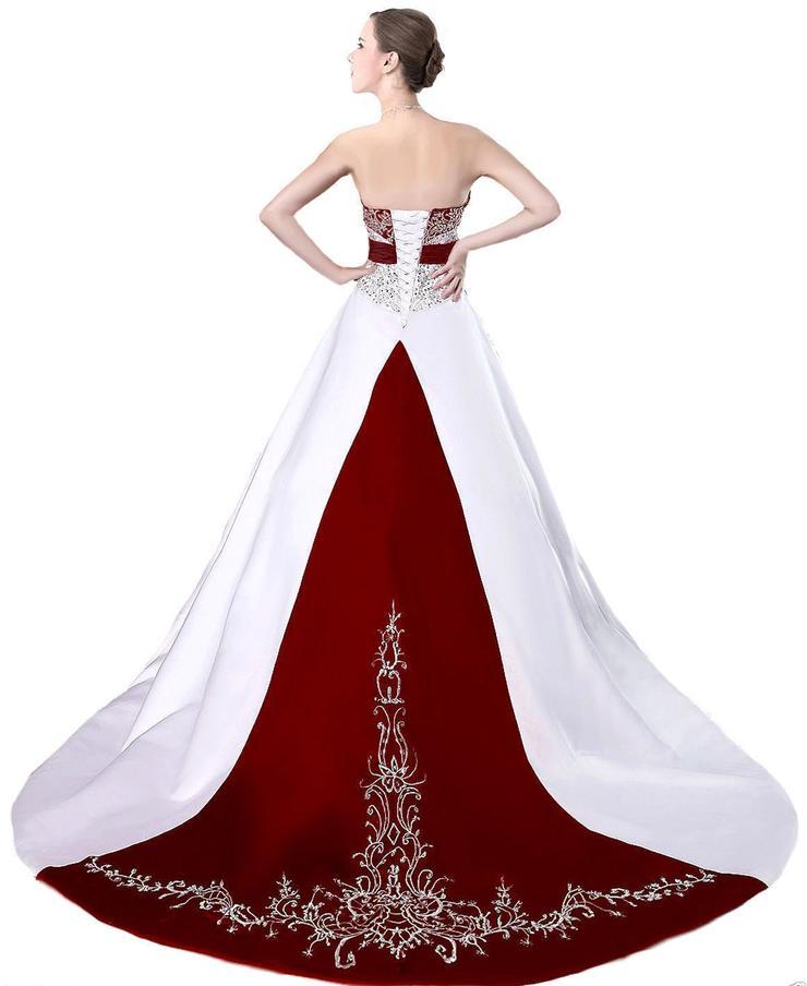 Wedding Dresses Custom Made Ivory Wedding Gown Court Train Satin