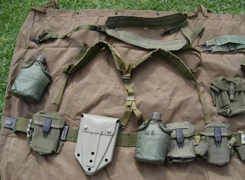 Kit - US Vietnam Era Alice Webbing and Later Alice Webbing was sold for ...