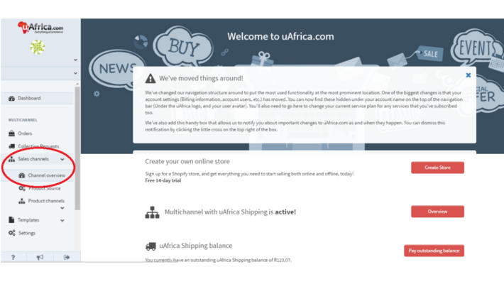 uAfrica shipping