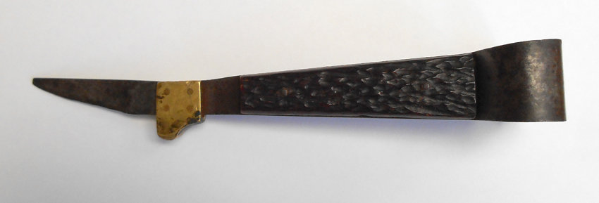 Vintage Henry Boker Sheep castration knife, jigged bone, brass, Made in Germany.