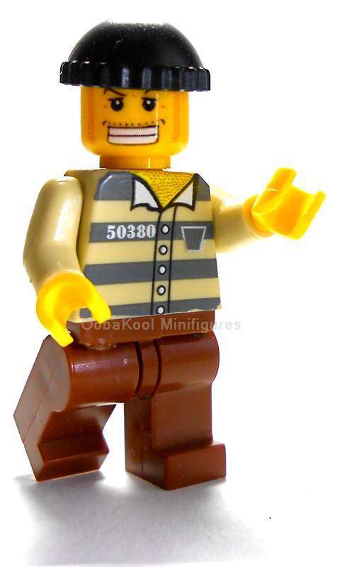 BAD GUY PRISONER / CITY SERIES / FrickenLacker Minifigure LEGO MINI FIGURE STYLE