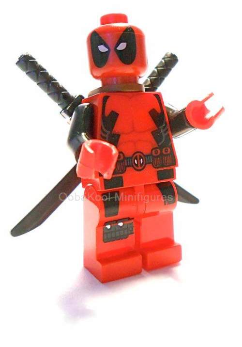 DEADPOOL / FrickenLacker Minifigure LEGO MINI FIGURE STYLE