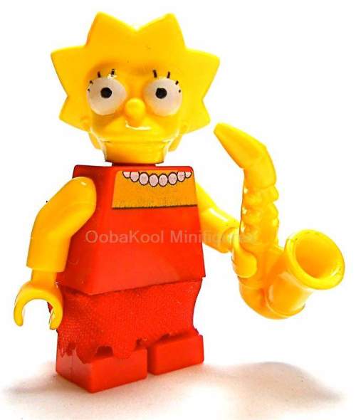 LISA SIMPSON / THE SIMPSONS / FrickenLacker Minifiguren LEGO MINI FIGURE STYLE