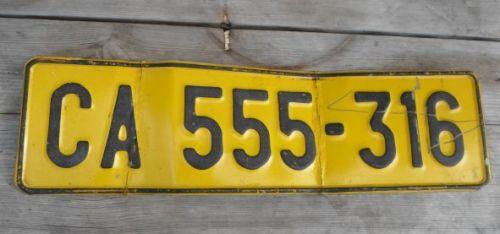 Road - OLD CAPE TOWN NUMBER PLATE was listed for R40.00 on 3 Dec at 20: ...