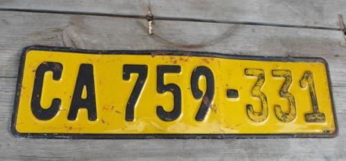 Road - OLD CAPE TOWN NUMBER PLATE was listed for R40.00 on 31 Oct at 20 ...