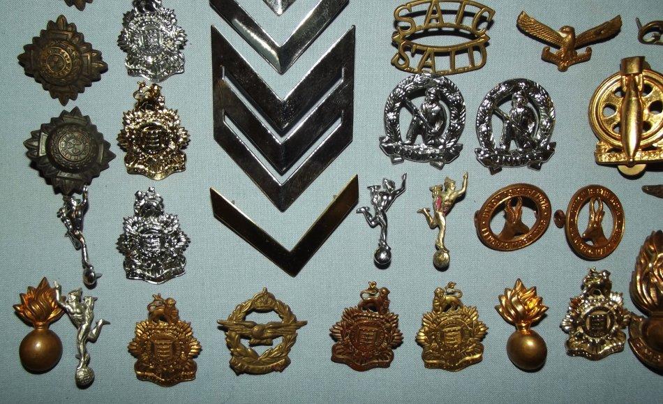 South African Army - Collection of 64 South African Military Badges was ...