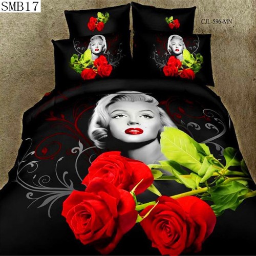 Duvet Covers Sets 3d Duvet Bedding Red Rose Marilyn Monroe Was