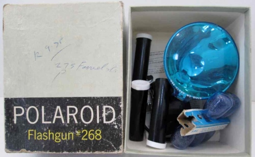 Polaroid Flashgun #268 + Extra Bulbs!